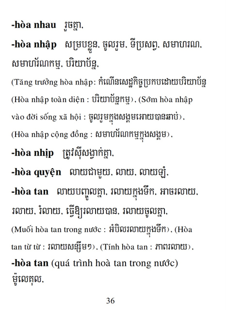 Từ điển Việt Khmer