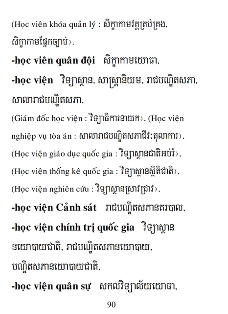 Từ điển Việt Khmer