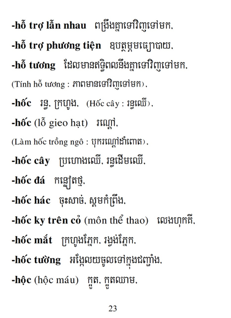 Từ điển Việt Khmer