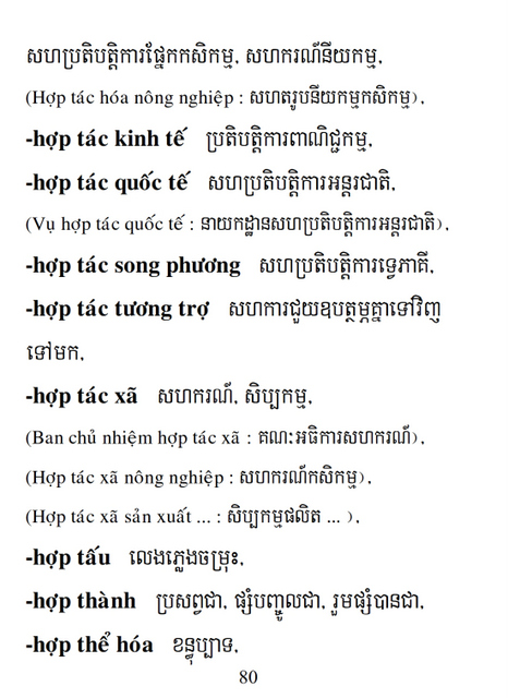 Từ điển Việt Khmer