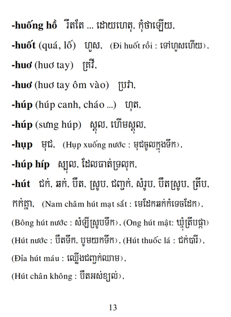 Từ điển Việt Khmer