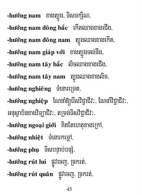 Từ điển Việt Khmer