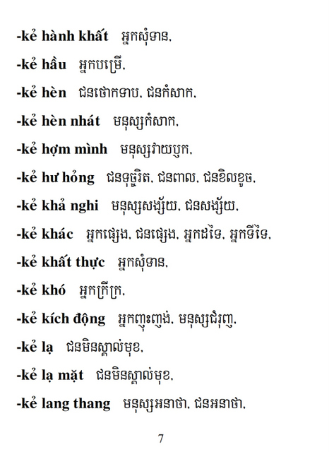 Từ điển Việt Khmer