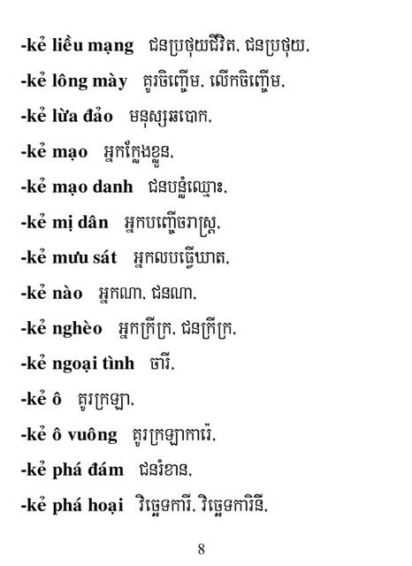 Từ điển Việt Khmer