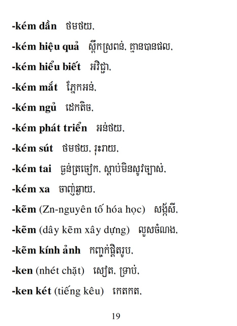 Từ điển Việt Khmer