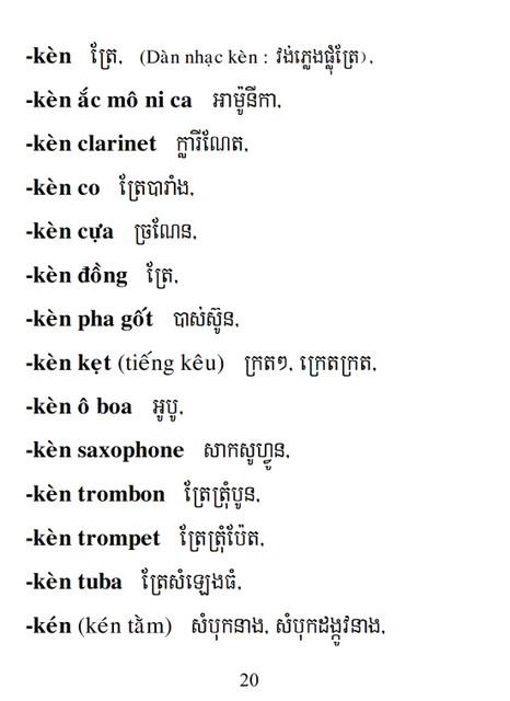 Từ điển Việt Khmer