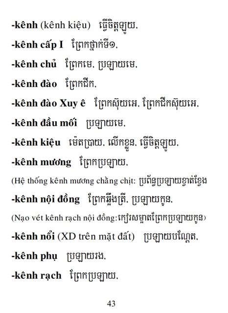 Từ điển Việt Khmer