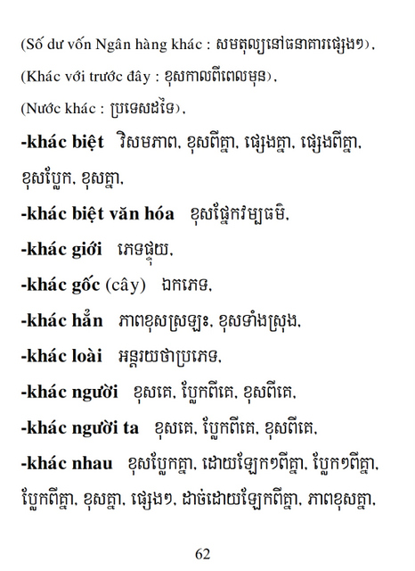 Từ điển Việt Khmer