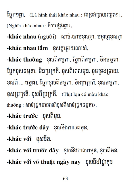 Từ điển Việt Khmer