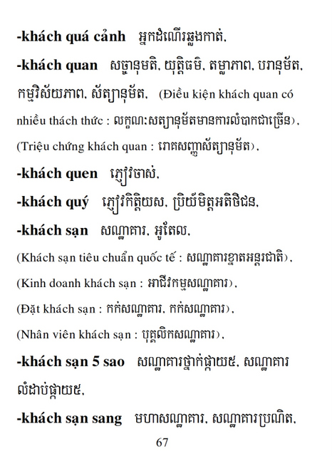 Từ điển Việt Khmer