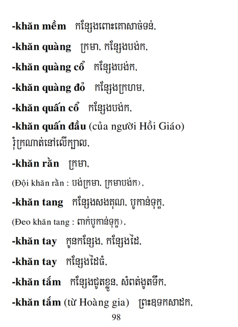 Từ điển Việt Khmer