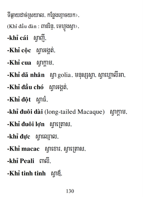 Từ điển Việt Khmer