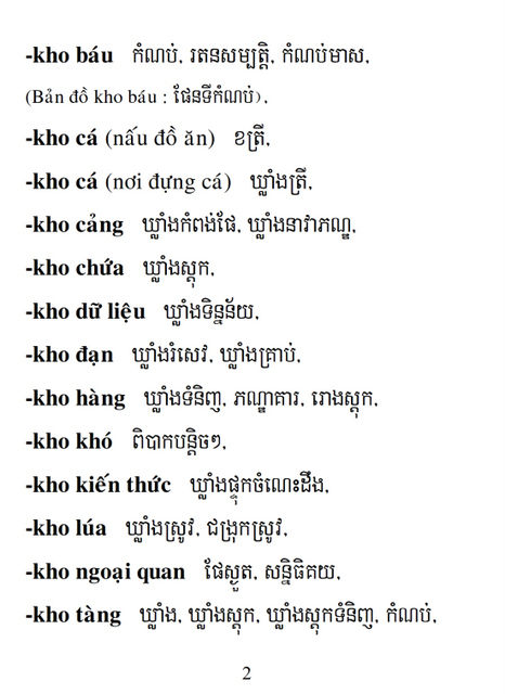 Từ điển Việt Khmer