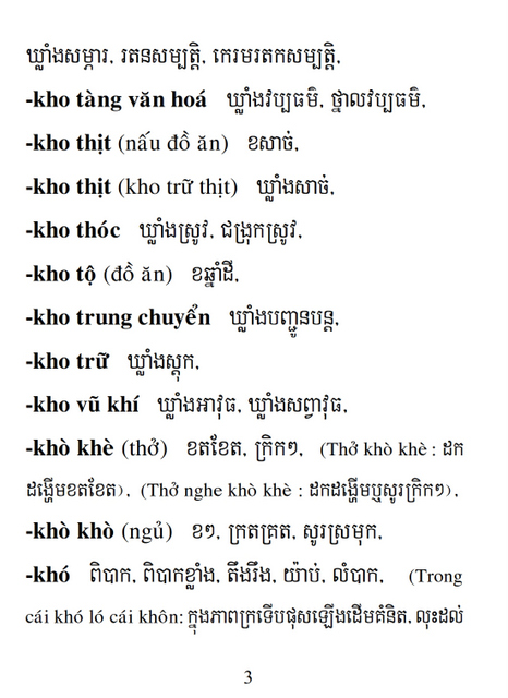 Từ điển Việt Khmer