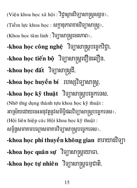 Từ điển Việt Khmer