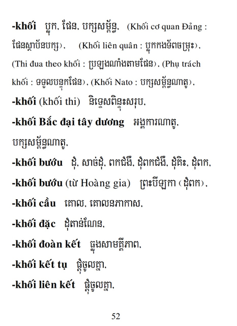 Từ điển Việt Khmer