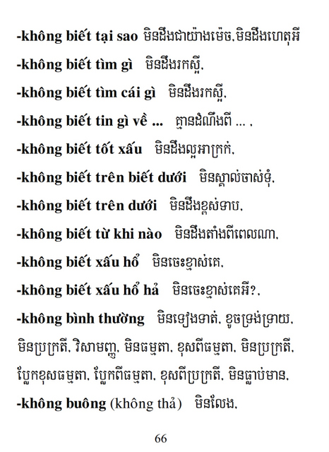 Từ điển Việt Khmer