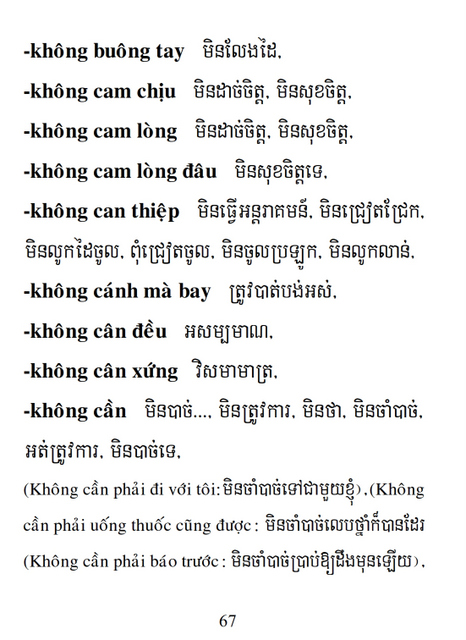 Từ điển Việt Khmer