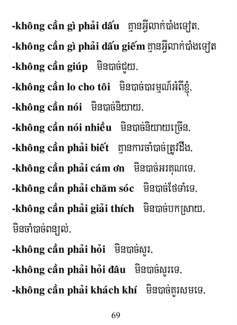 Từ điển Việt Khmer