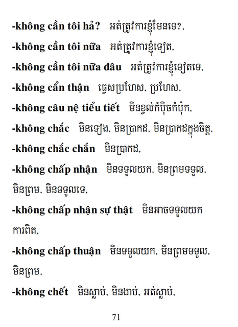 Từ điển Việt Khmer