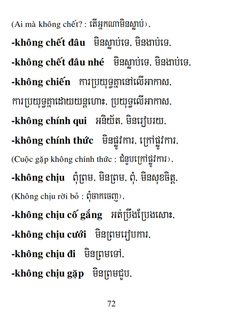 Từ điển Việt Khmer