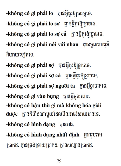 Từ điển Việt Khmer