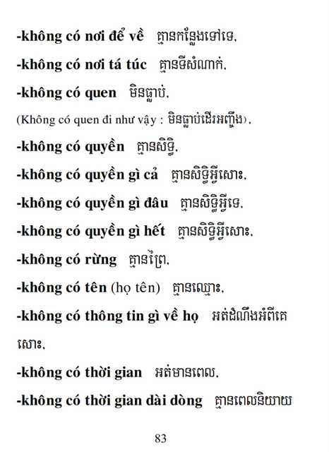 Từ điển Việt Khmer