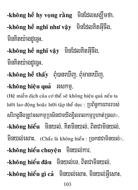 Từ điển Việt Khmer