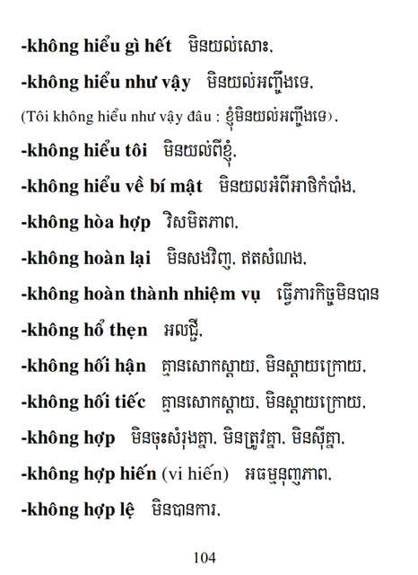 Từ điển Việt Khmer