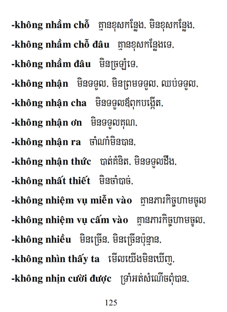 Từ điển Việt Khmer