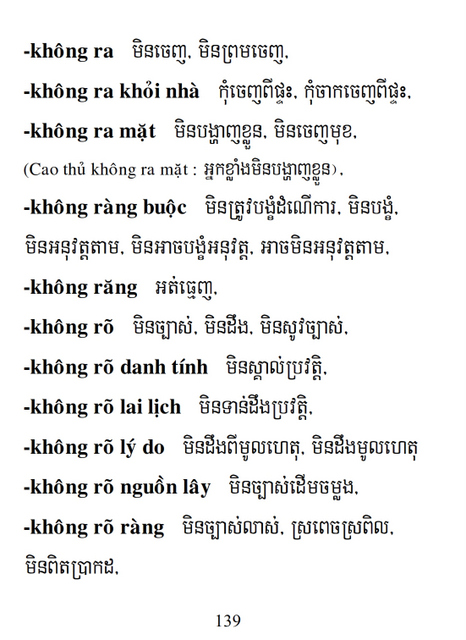 Từ điển Việt Khmer