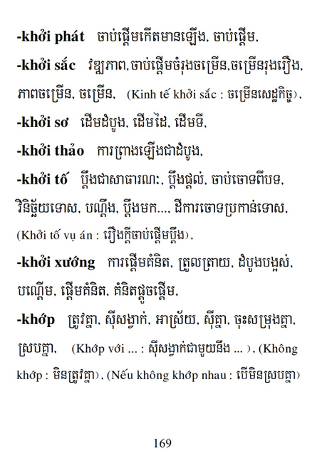 Từ điển Việt Khmer