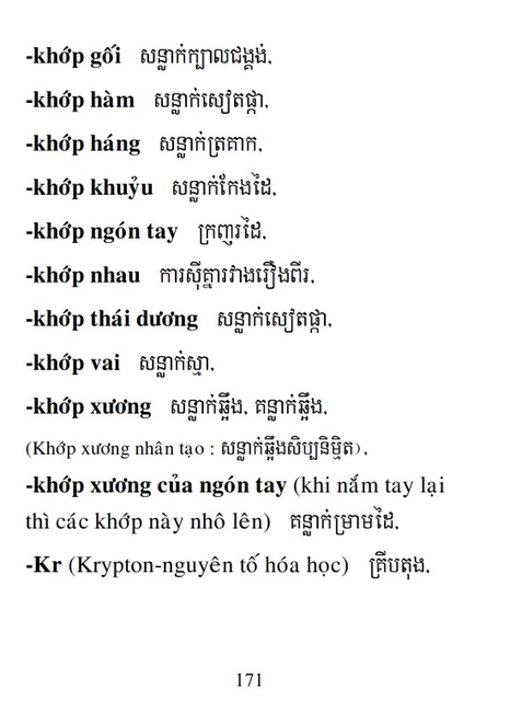 Từ điển Việt Khmer