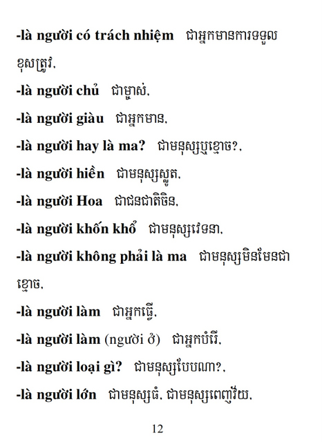 Từ điển Việt Khmer