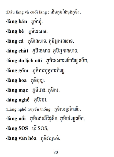 Từ điển Việt Khmer