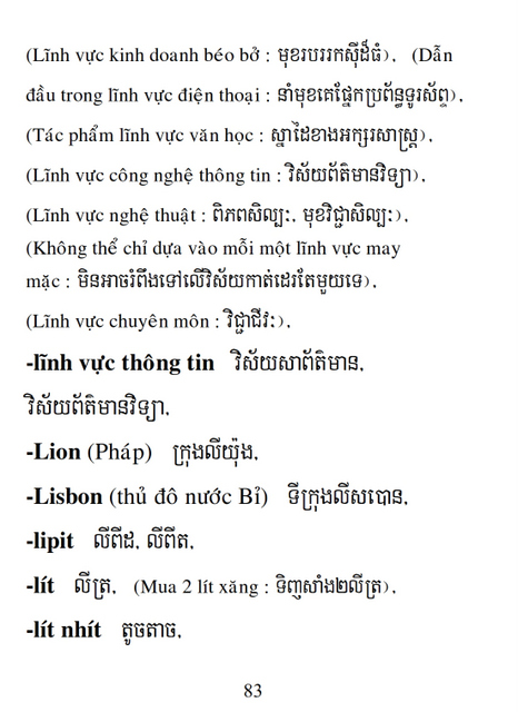 Từ điển Việt Khmer