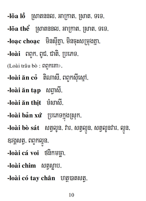 Từ điển Việt Khmer