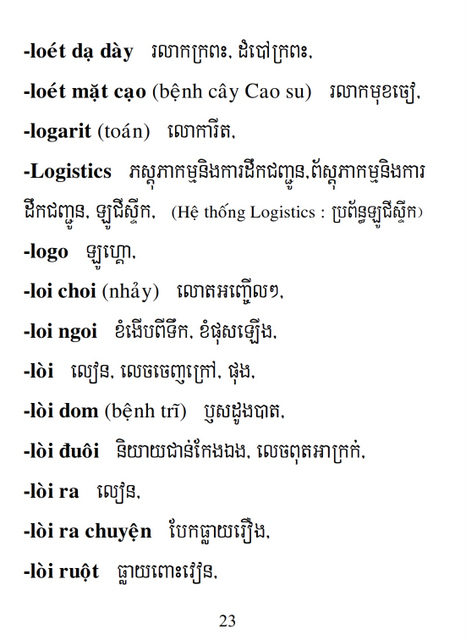 Từ điển Việt Khmer