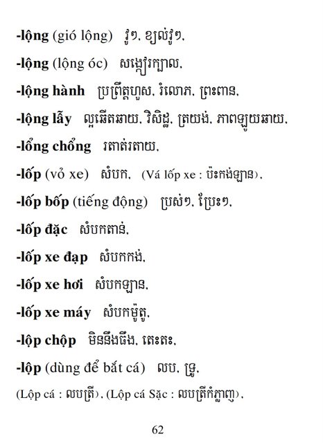 Từ điển Việt Khmer