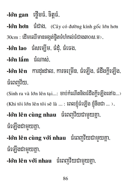 Từ điển Việt Khmer