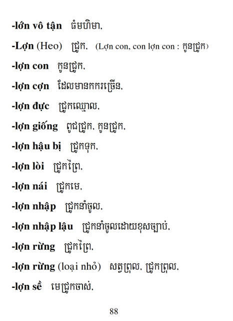 Từ điển Việt Khmer