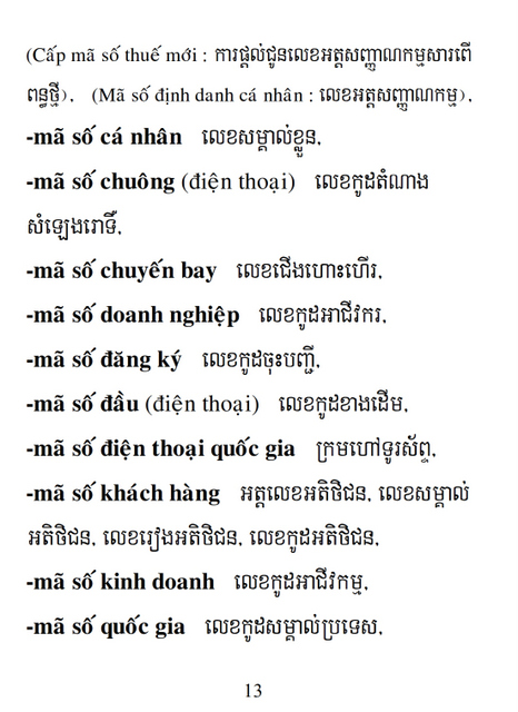 Từ điển Việt Khmer