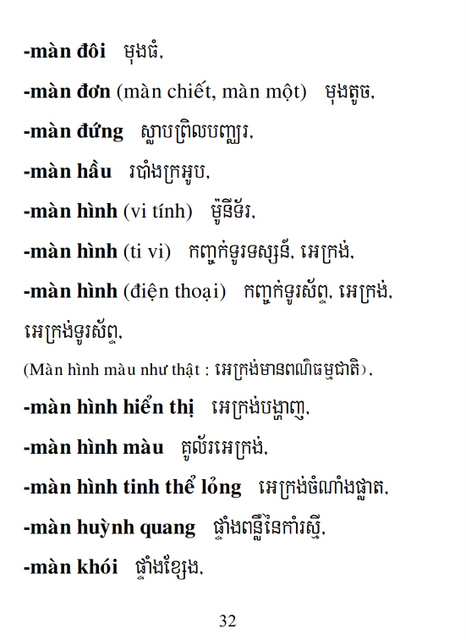 Từ điển Việt Khmer