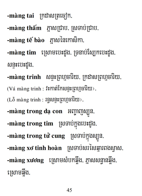 Từ điển Việt Khmer