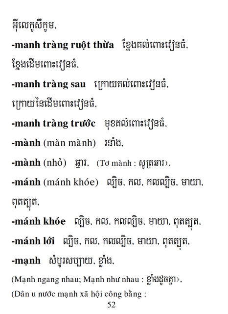 Từ điển Việt Khmer