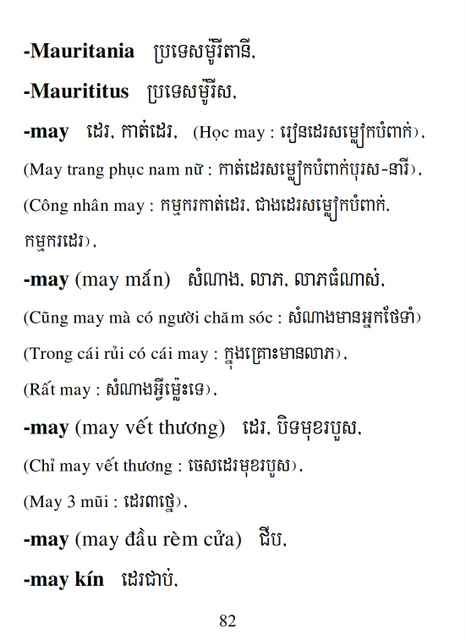 Từ điển Việt Khmer