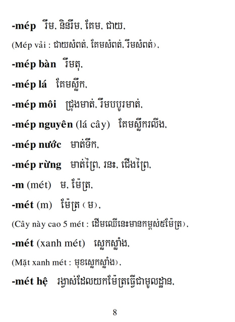 Từ điển Việt Khmer