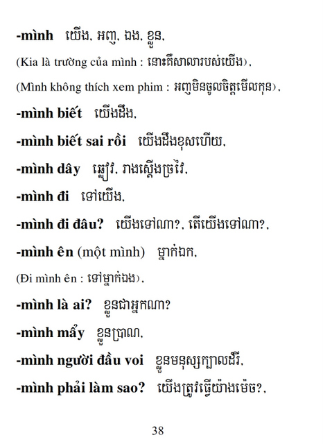 Từ điển Việt Khmer