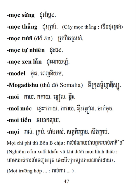 Từ điển Việt Khmer