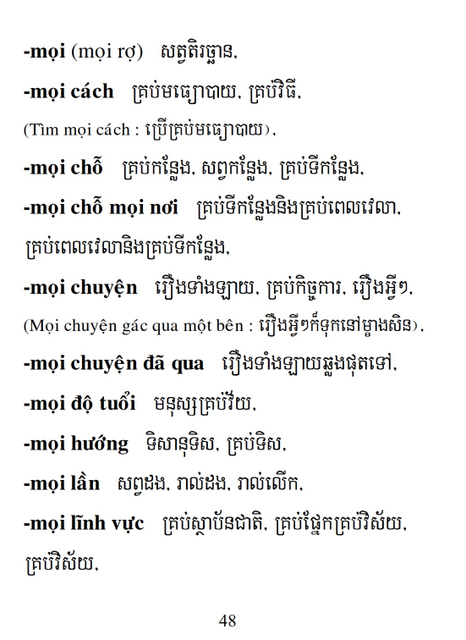 Từ điển Việt Khmer